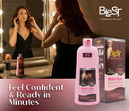 Hair Dye 2-in-1 Shampoo Color for Quick Gray Coverage – Semi Permanent Hair Color for Men and Women – 500ml (Dark Red)