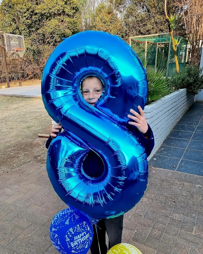 Navy Blue Number 16 Balloon 40 Inch - Image 4