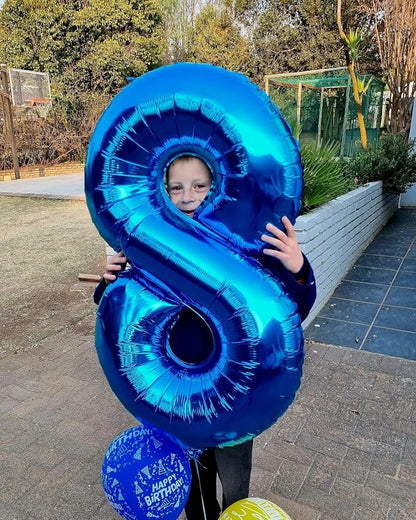Navy Blue Number 16 Balloon 40 Inch - Image 4