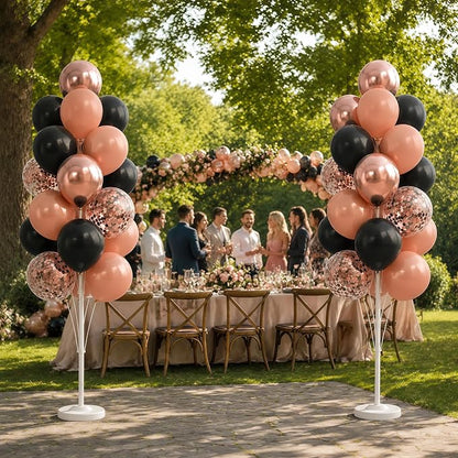 HIINS Rose Gold Black Balloon Column Kit Set of 2 - Image 9