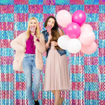 GOER Metallic Tinsel Foil Fringe Curtains Party Photo Backdrop Party Streamers - Image 9