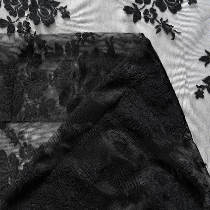 Kotile Gothic Black Lace Curtains - Image 7