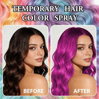 Temporary Hair Color Spray | 150ml Instant Hair Spray for Adults & Kids | Washable & Non-Sticky, Gentle Formula, Pink | Halloween, Cosplay, Costume Party, Festivals