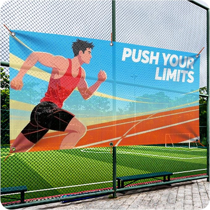 Custom Mesh Banner and Signs Customize Outdoor, Personalized Mesh Banners - Image 4