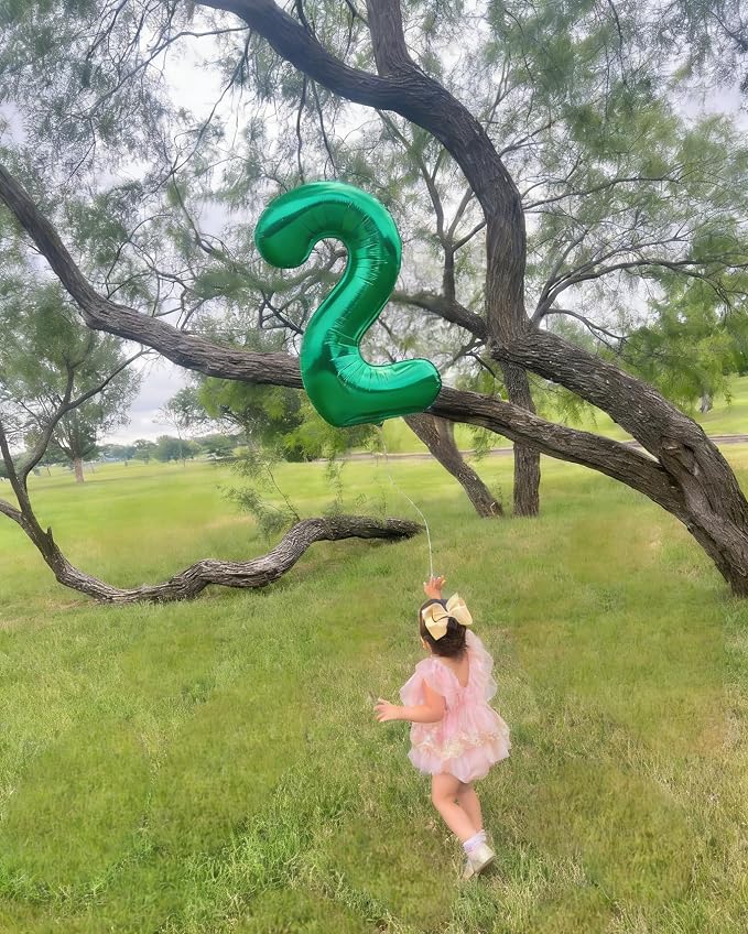 Numbers 10 Balloon 40Inch Dark Green Balloon - Image 4
