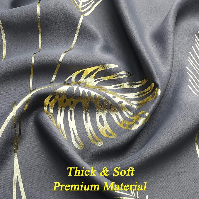 Gold and Grey Blackout Curtains - Image 5