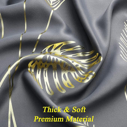 Gold and Grey Blackout Curtains - Image 5