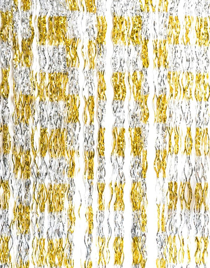 GOER Metallic Tinsel Foil Fringe Curtains Party Photo Backdrop Party Streamers - Image 2