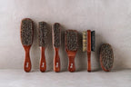 Diane Premium 100% Boar Bristle 2-Sided Club Brush for Men and Barbers, Medium and Firm Bristles for Thick Coarse Hair, Detangling, Smoothing
