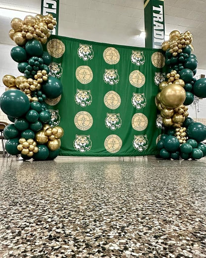 Green and Gold Latex Balloons, Baby Shower Party Decorations - Image 6