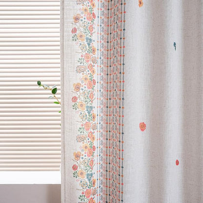 MYSKY HOME Boho Floral Curtains - Image 6