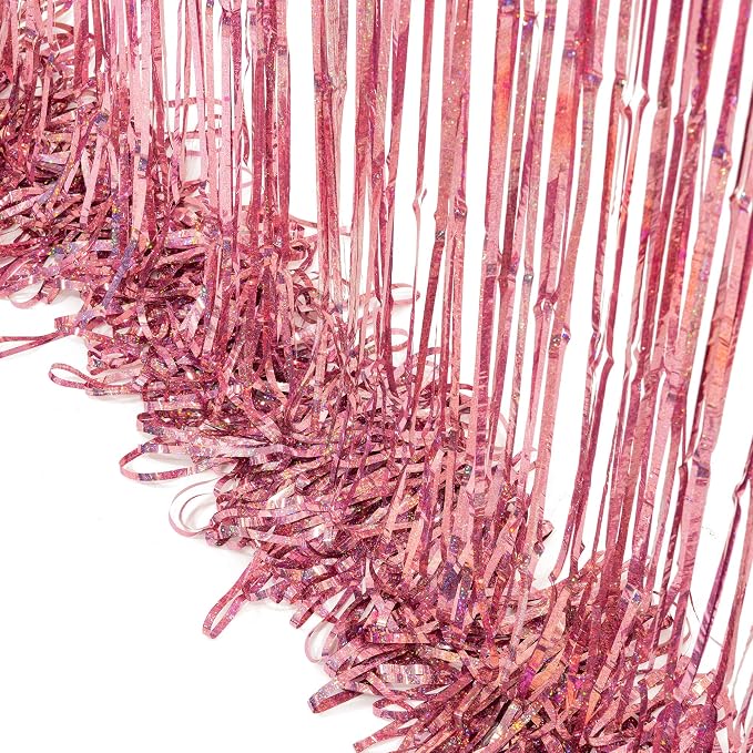 Rose Gold Tinsel Party Backdrop - Image 8