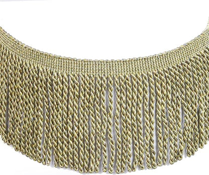 5 Yard Curtain Bullion Fringe Trim-Rayon Tassel Embellishments | 4 Inch Wide by fenghuangwu