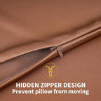 ZIMASILK 100% Pure Mulberry Silk Pillowcase for Hair and Skin Health,Soft and Smooth,Both Sides Premium Grade 6A Silk,600 Thread Count,with Hidden Zipper,1pc (King 20''x36'',Mocha)