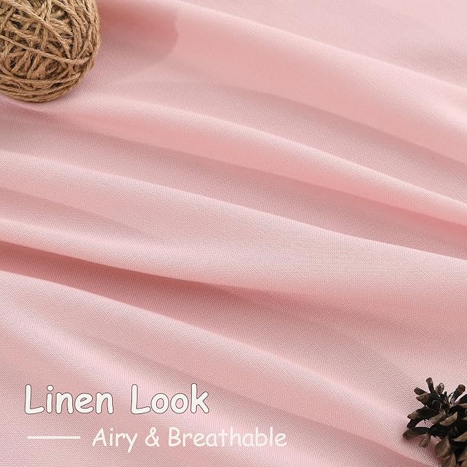 Pink Curtains 63 Inches Long 2 Panel Sets - Image 5