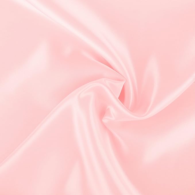 BLISSFORD Pink Satin Pillowcase with Zipper, for Hair and Skin Care, Feels Soft and Cool Like a Silk Pillowcase, Satin Pillow Cases 2 Pack, Slik Pillow Cover, Queen Size - Set of 2