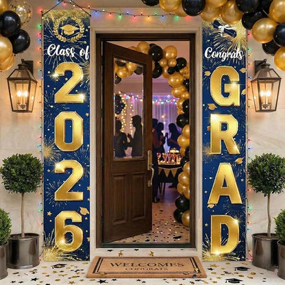 2026 Graduation Decorations Door Porch Banner, Graduation Party Decorations by ChunRunEnjoyyourwarmlife