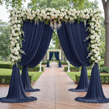 20ft×12ft Navy Blue Backdrop Curtain - Image 3