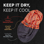 Shower Cap for Men. Stay dry, stay manly. For dreadlocks, braids, curls and man-buns.