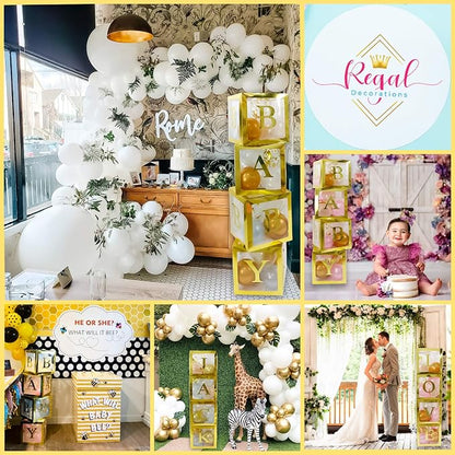 82 PCS Gold Neutral Baby Shower Decorations - Image 2