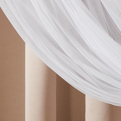 TOWN & COUNTRY LUXE Talia Double Layer Indoor Curtains, Sheer and Room - Image 6