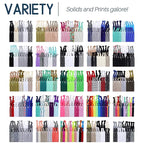 Kenz Laurenz Hair Ties Ponytail Holder Set No Crease Ribbon Bands - 20 Count - Neon Orange