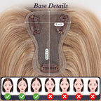 starluck Real Human Hair Toppers for Women 10 Inch Human Hair Topper no Bangs, 3 * 4.5 inches Swiss Base Suitable for ThinningHair Cover Grey Roots(4T10/16#)