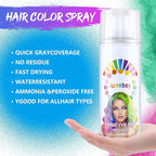 Halloween Hair Spray,Temporary Hair Color Spray for Women Kids Men,Washable Hairspray,Colored Hair Spray,Color Hairspray for Halloween,Party,Cosplay,Christmas Day (Blue)