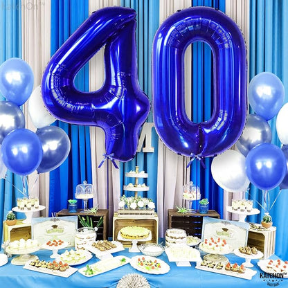 KatchOn Navy Blue Number 0 Balloon 40 Inch | 0 Navy Blue Balloons, 0 Navy Blue - Image 7