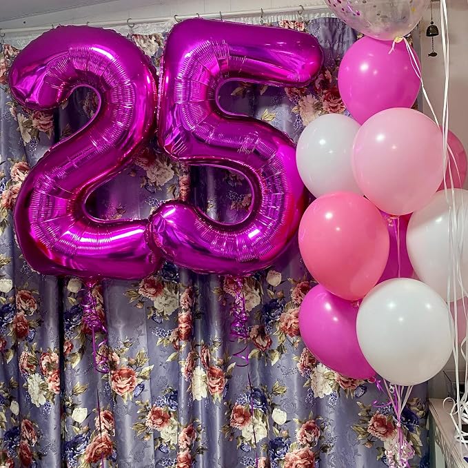 Rosy Purple Number 3 Balloon 40 Inch - Image 4