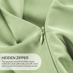INFIIXSO Silk Pillow Cases 2 Pack Standard Size, Ultra Smooth & Soft Mulberry Silk Pillow Case for Hair and Skin, Breathable Cooling Silk Pillowcase with Hidden Zipper (Sage Green, 20x26 Inches)