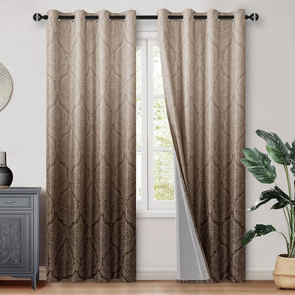 DWCN 100% Blackout Curtains for Bedroom 90 Inch Long by DWCN