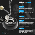 2-in-1 Electric Scalp Massager with Precision Serum Diffuser for Men – Cordless Scalp Care Brush, Supports Fuller-Looking Hair, IPX7 Waterproof, Built-in Nano Mist Diffuser
