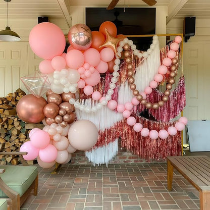 Pastel Pink and White Linking Balloons - Image 4