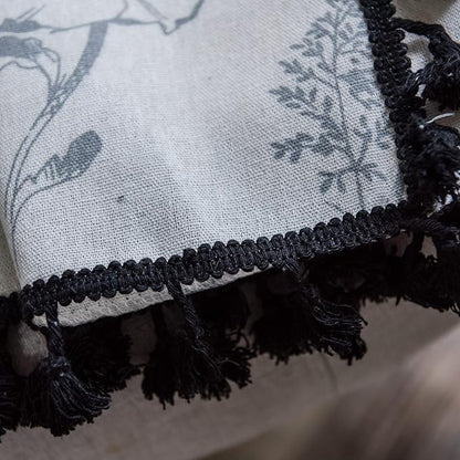 Sutuo Home Boho Curtain with Handmade Tassels, Rod Pocket Window Treatment - Image 7