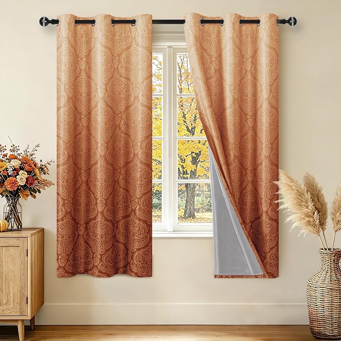 DWCN 100% Blackout Curtains for Bedroom by DWCN