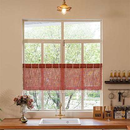 Sutuo Home Boho Valance Short Curtains - Image 4