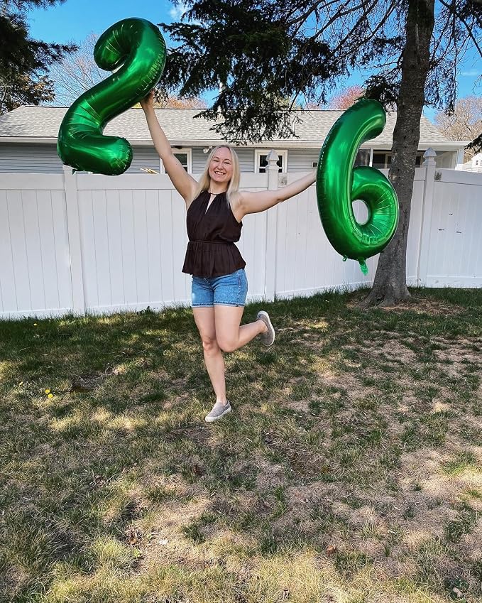 Green Number 40 Balloon 40 Inch - Image 4
