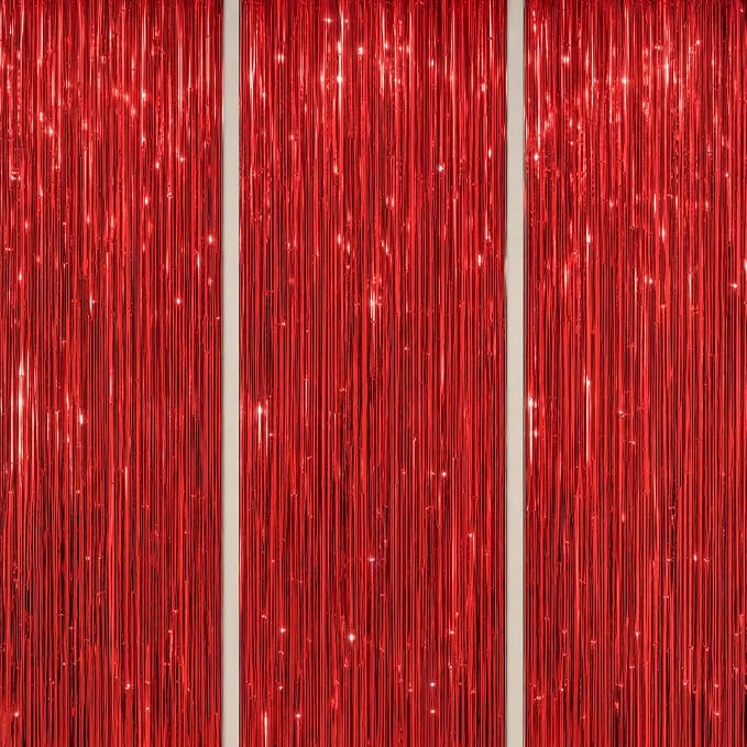 DECOCKRAT 3 Pack Foil Fringe Backdrop by DECOCKRAT