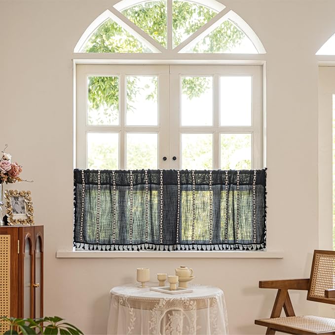 Sutuo Home Boho Valance Curtain 18 inches - Image 5
