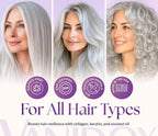 Silver Shine Purple Hair Mask for Gray Hair – Deep Conditioning Toner Treatment to Neutralize Brassiness, Restore Moisture & Brighten Dull Hair – Paraben & Sulfate Free, Made in USA, 8oz