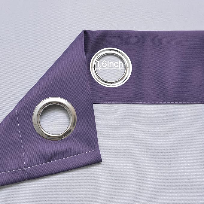Yakamok Ombre Curtains Lavender Purple and Greyish White - Image 5