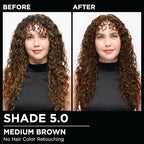 Garnier Hair Color Olia Ammonia-Free Brilliant Color Oil-Rich Permanent Hair Dye, 5.0 Medium Brown, 2 Count (Packaging May Vary)