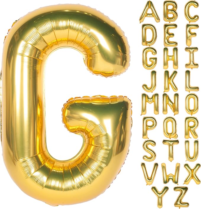 Letter Balloons 40 Inch Giant Jumbo Helium Foil Mylar Gold G | by Exquisitehighqualitypartydecorationstomeetyoureveryneed%EF%BC%81
