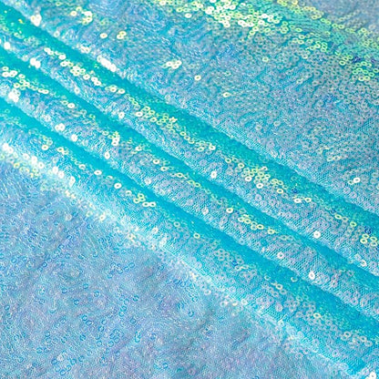 Sugargirl Mermaid Blue Sequin Backdrop Curtain 6 Panels 2FTx8FT Glitter Mermaid - Image 4