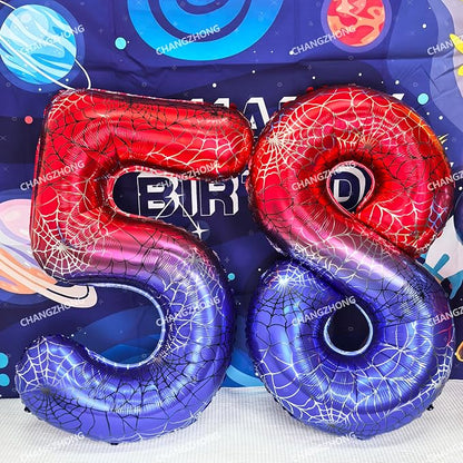 40 In Red And Blue Birthday Theme Large Number 6 Balloon | Giant Large Helium - Image 5