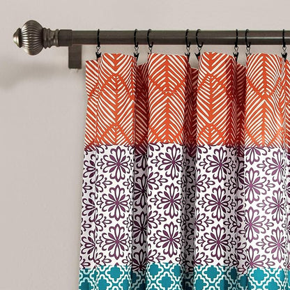Lush Decor Bohemian Stripe Window Curtain Panels - Image 2
