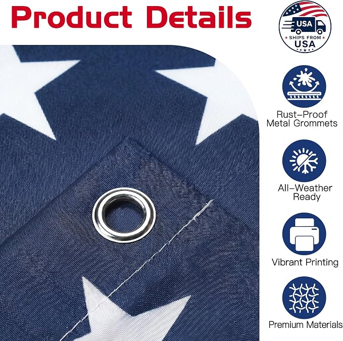 Custom American US Flag with Picture, Personalized Funny Flags with Face Image - Image 4