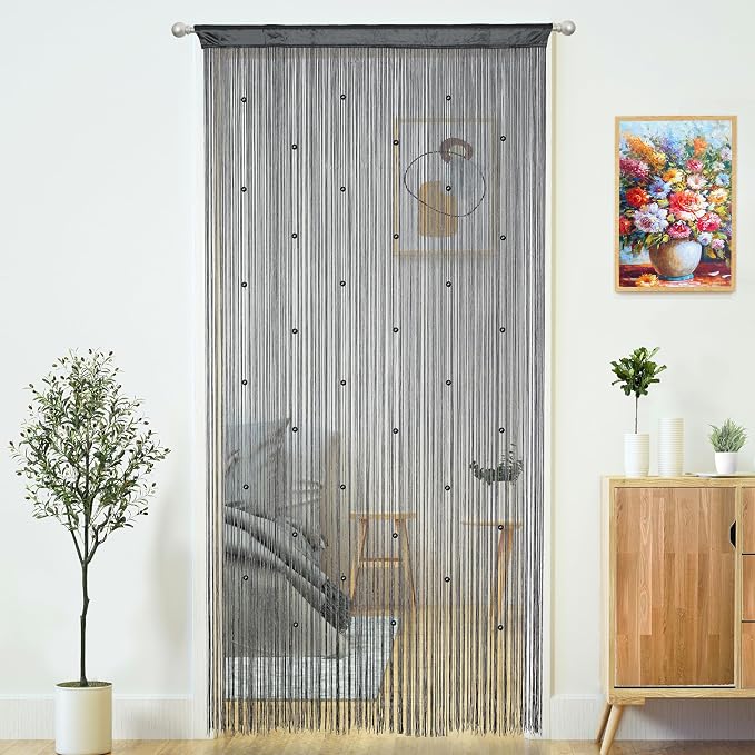 Beaded Curtain Door String Curtains by MakeLifeColorfulandSimple
