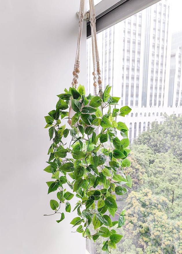 Comtelek 2 Packs Fake Hanging Plant - Image 2